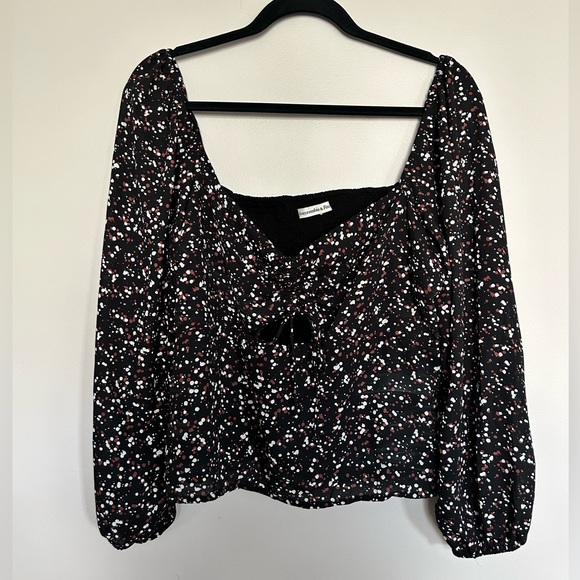 Abercrombie Black Speckled Blouse - Picture 2 of 4